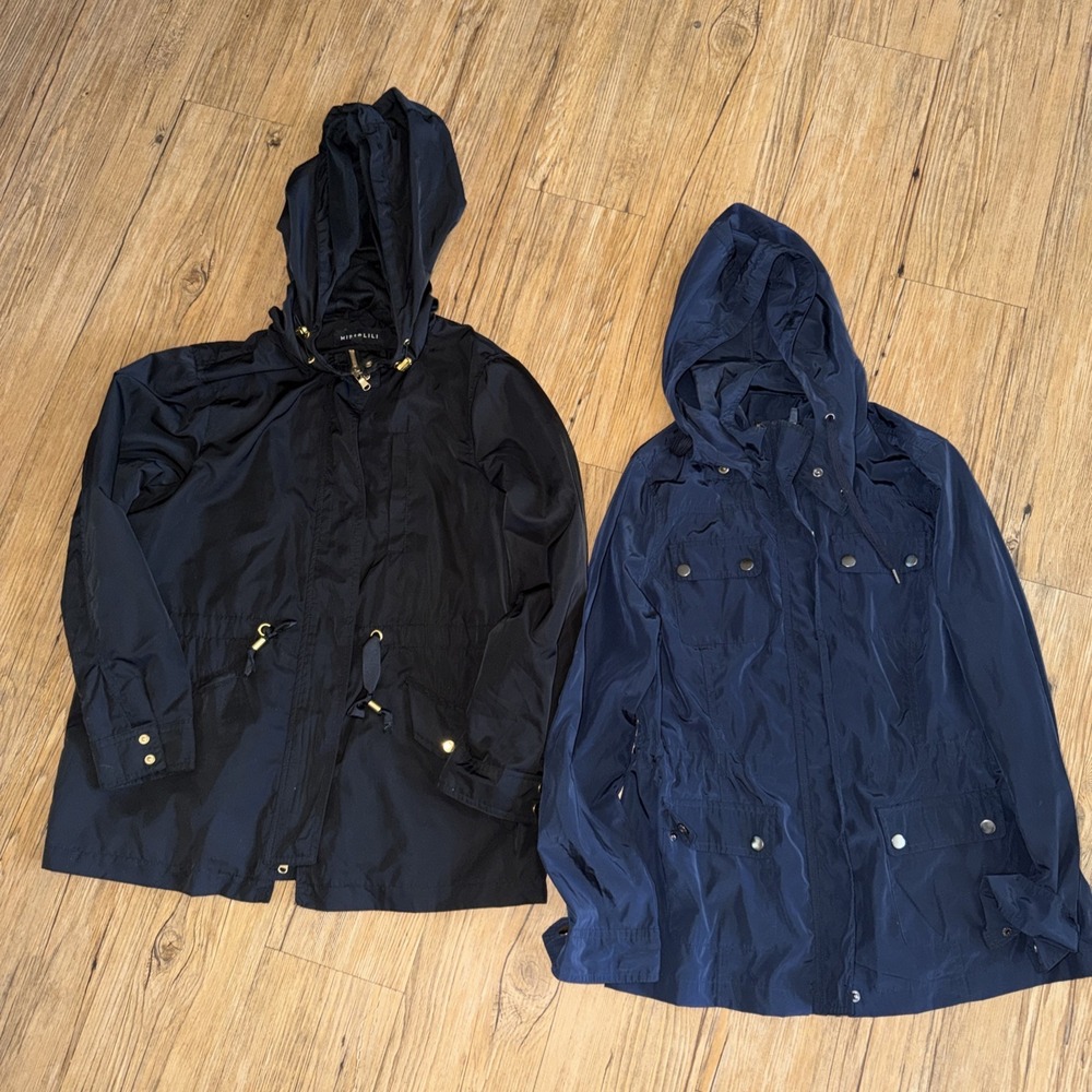 Miss Ashley & Miss Lili Jackets Lot Of 2 Black & Blue Size Petite Small K
